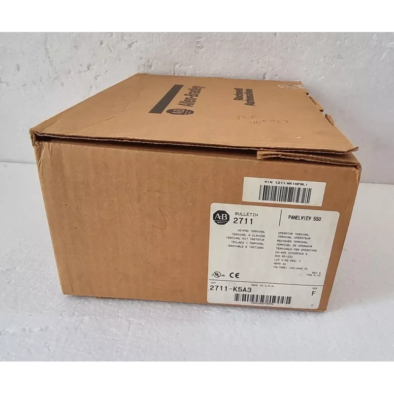 COST OF ALLEN BRADLEY 2711 K5A3 PANELVIEW 550 OPERATOR TERMINAL HMI REV K FRN 4.10 COST-OF-ALLEN-BRADLEY-2711-K5A3-PANELVIEW-550-OPERATOR-TERMINAL-HMI-REV-K-FRN-4.10