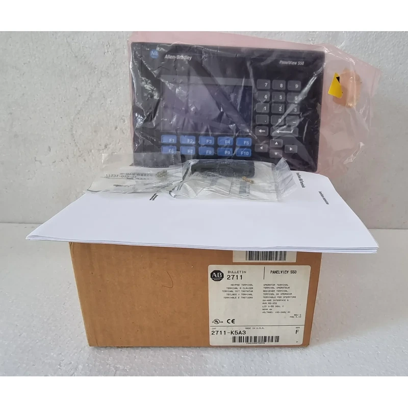 IN STOCK ALLEN BRADLEY 2711 K5A3 PANELVIEW 550 OPERATOR TERMINAL HMI REV K FRN 4.10 IN-STOCK-ALLEN-BRADLEY-2711-K5A3-PANELVIEW-550-OPERATOR-TERMINAL-HMI-REV-K-FRN-4.10