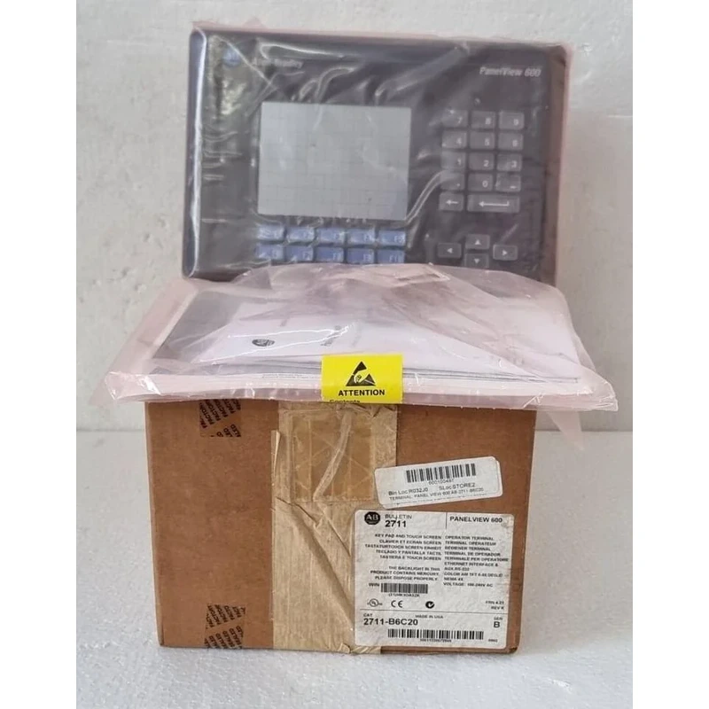 ORDER ALLEN BRADLEY 2711 B6C20 PANELVIEW 600 OPERATOR TERMINAL HMI DISPLAY ORDER-ALLEN-BRADLEY-2711-B6C20-PANELVIEW-600-OPERATOR-TERMINAL-HMI-DISPLAY