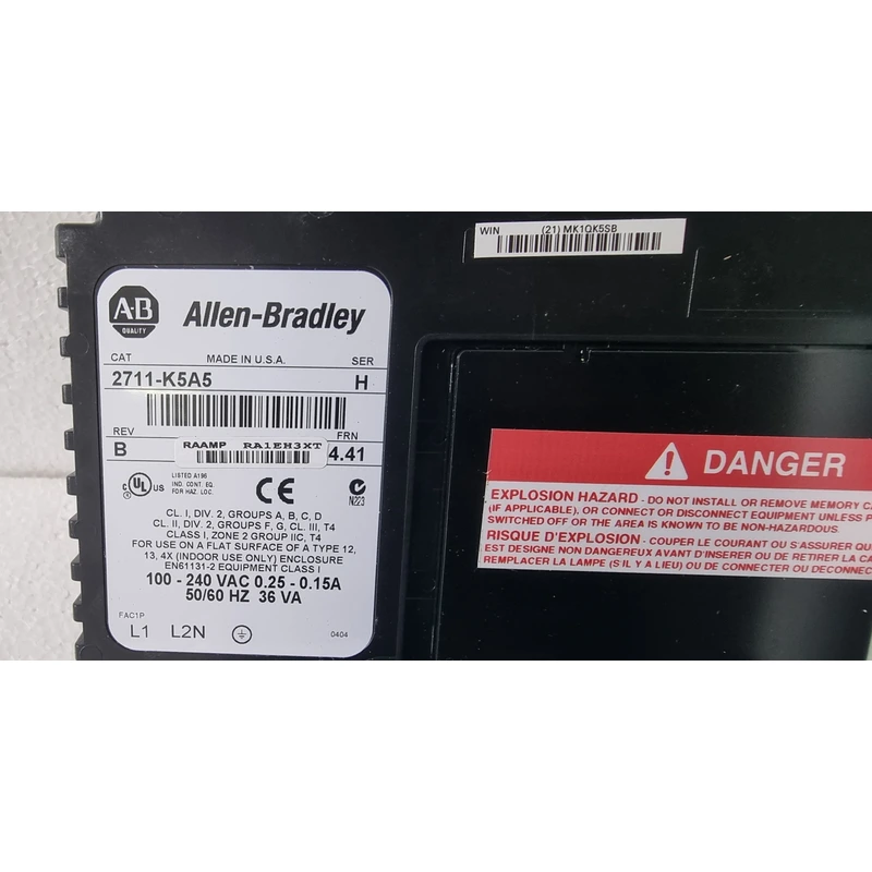BUY ONLINE ALLEN BRADLEY 2711 K5A5 PANELVIEW 550 SER H REV B FRN 4.41 HMI DISPLAY BUY-ONLINE-ALLEN-BRADLEY-2711-K5A5-PANELVIEW-550-SER-H-REV-B-FRN-4.41-HMI-DISPLAY