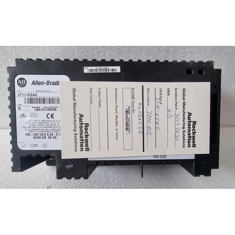 MARINE GRADE ALLEN BRADLEY 2711 K5A5 PANELVIEW 550 SER H REV B FRN 4.41 HMI DISPLAY MARINE-GRADE-ALLEN-BRADLEY-2711-K5A5-PANELVIEW-550-SER-H-REV-B-FRN-4.41-HMI-DISPLAY