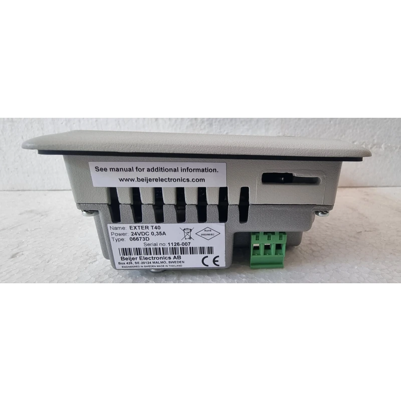 BEST SUPPLIER FOR BEIJER ELECTRONICS EXTER T40 TYPE 06673D HMI DISPLAY BEST SUPPLIER FOR BEIJER ELECTRONICS EXTER T40 TYPE 06673D HMI DISPLAY