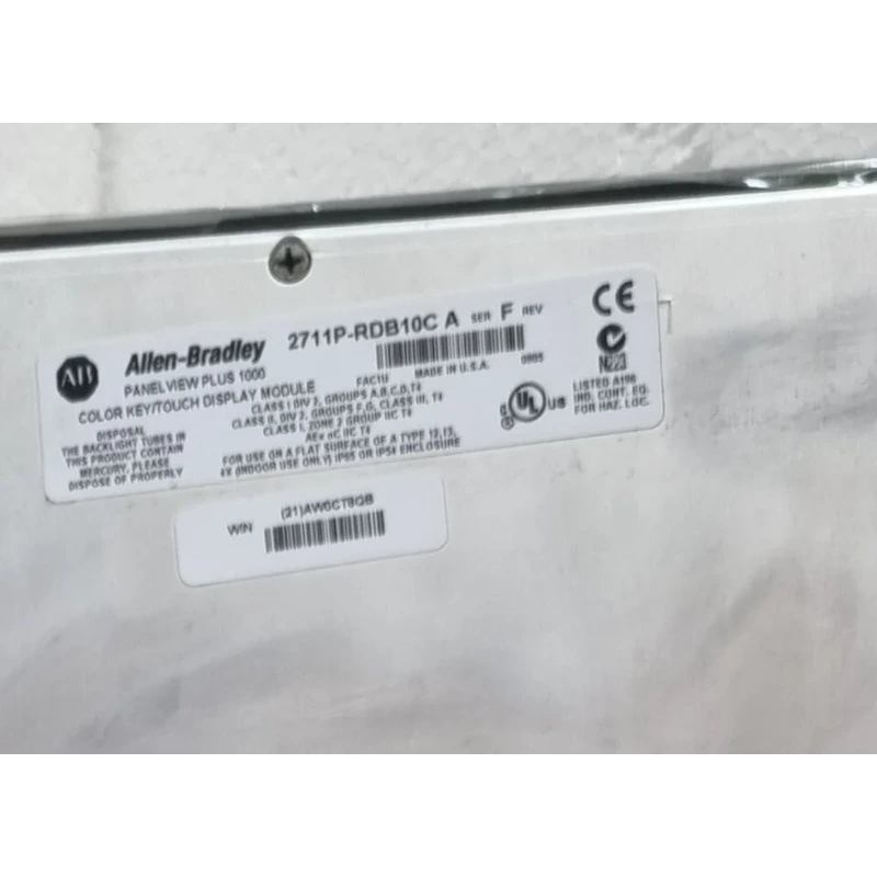 BUY ONLINE ALLEN BRADLEY PANELVIEW PLUS 1000 ASSEMBLED TERMINAL 2711P B10C4B1 SER A HMI BUY ONLINE ALLEN BRADLEY PANELVIEW PLUS 1000 ASSEMBLED TERMINAL 2711P B10C4B1 SER A HMI