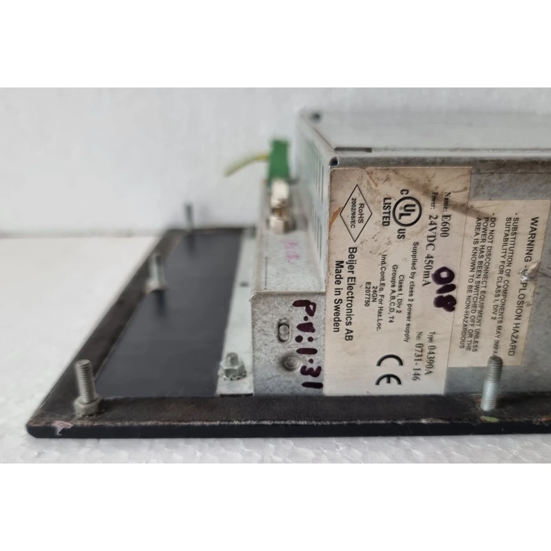 BUY ONLINE BEIJER ELECTRONICS E600 TYPE 04390A 24VDC 450MA HMI DISPLAY BUY ONLINE BEIJER ELECTRONICS E600 TYPE 04390A 24VDC 450MA HMI DISPLAY