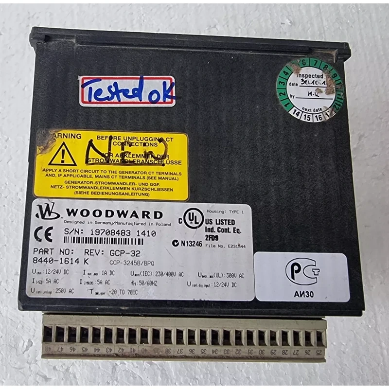BUY WOODWARD GENSET CONTROL PACKAGE GCP 32 PART NUMBER 8440 1614 REV K BUY WOODWARD GENSET CONTROL PACKAGE GCP 32 PART NUMBER 8440 1614 REV K