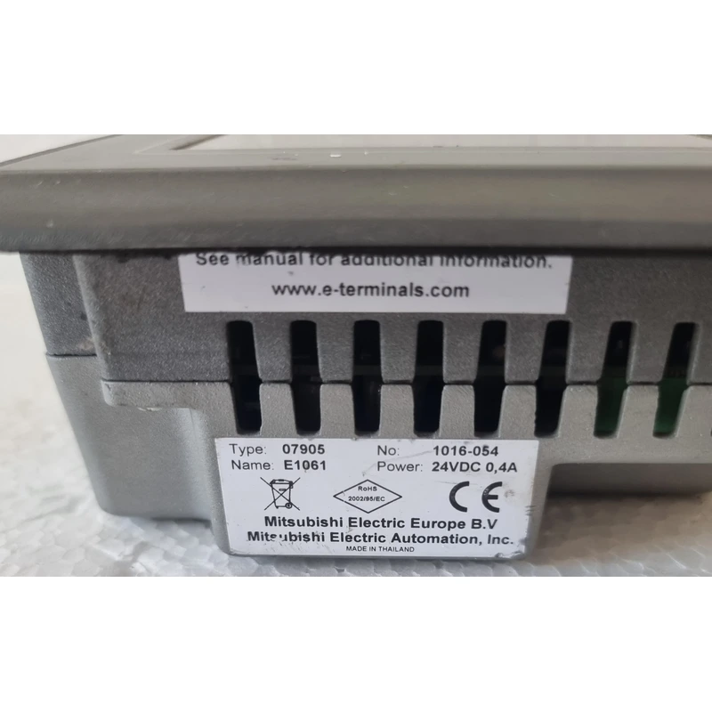 COST OF MITSUBISHI ELECTRIC BEIJER E1061 TYPE 07905 TOUCHSCREEN HMI DISPLAY COST OF MITSUBISHI ELECTRIC BEIJER E1061 TYPE 07905 TOUCHSCREEN HMI DISPLAY
