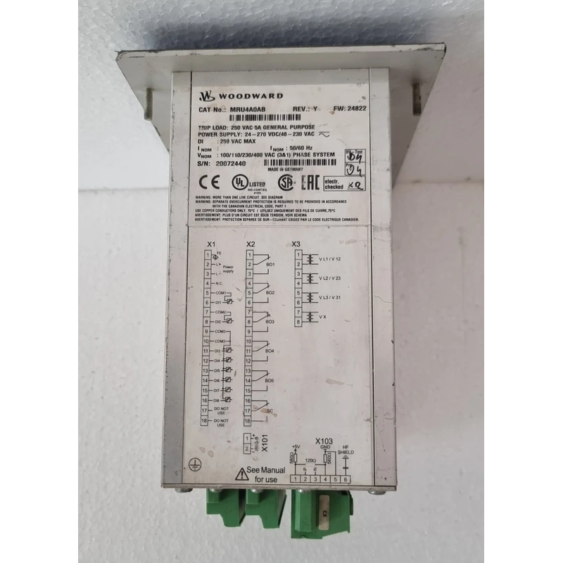 DATASHEET FOR WOODWARD HIGH PROTEC VOLTAGE PROTECTION MRU4A0AB REV Y DATASHEET FOR WOODWARD HIGH PROTEC VOLTAGE PROTECTION MRU4A0AB REV Y