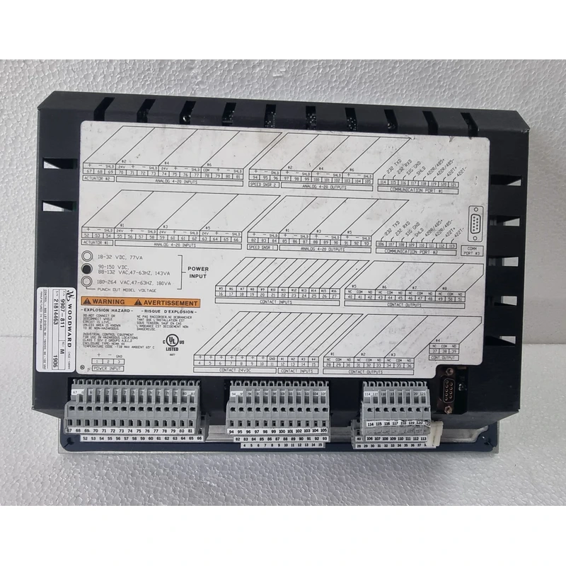 IN STOCK WOODWARD 505LST TURBINE CONTROL PART NUMBER 9907 811 REV M IN STOCK WOODWARD 505LST TURBINE CONTROL PART NUMBER 9907 811 REV M