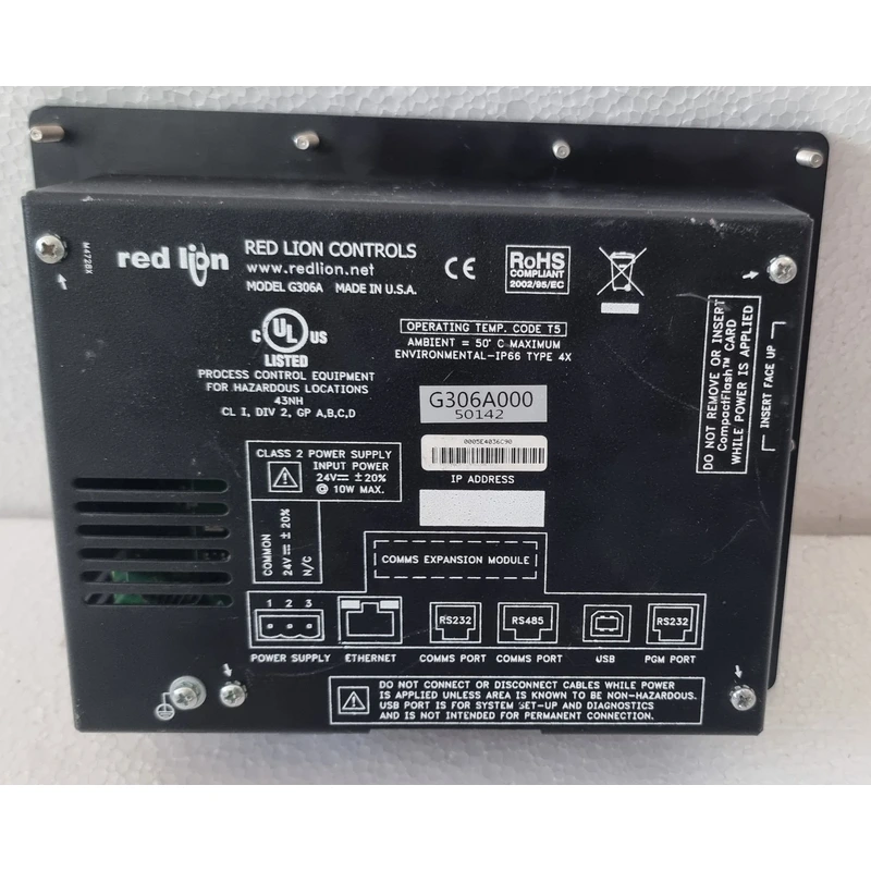 ORDER RED LION CONTROLS G306A000 OPERATOR INTERFACE TERMINAL HMI DISPLAY ORDER RED LION CONTROLS G306A000 OPERATOR INTERFACE TERMINAL HMI DISPLAY