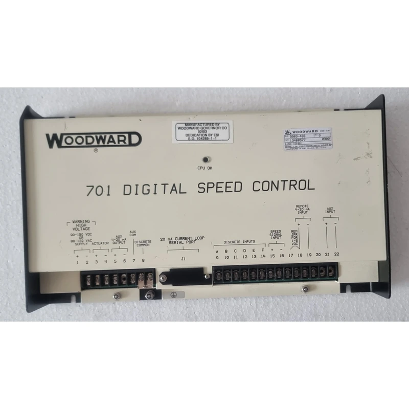 ORDER WOODWARD 701 DIGITAL SPEED CONTROL 9903 466 REV G ORDER WOODWARD 701 DIGITAL SPEED CONTROL 9903 466 REV G