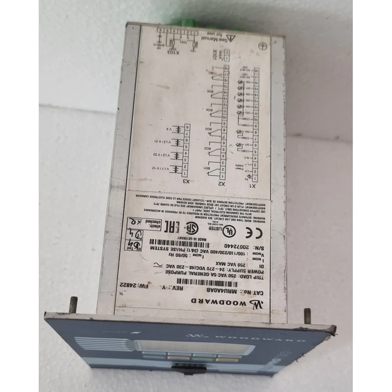ORDER WOODWARD HIGH PROTEC VOLTAGE PROTECTION MRU4A0AB REV Y ORDER WOODWARD HIGH PROTEC VOLTAGE PROTECTION MRU4A0AB REV Y
