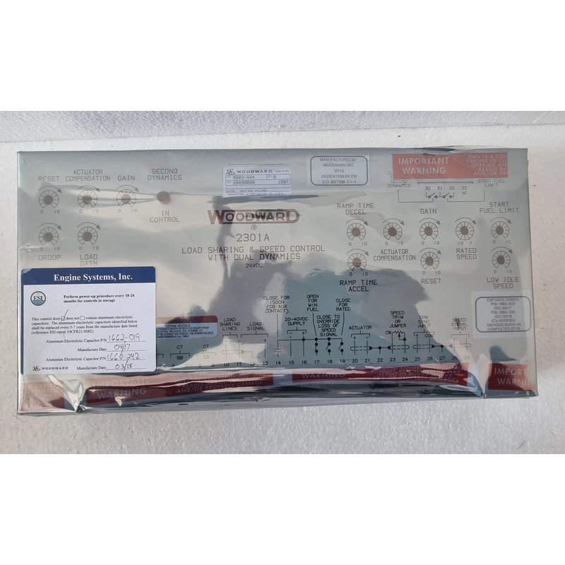 REQUEST QUOTE FOR WOODWARD DUAL DYNAMICS 2301A LOAD SHARING AND SPEED CONTROL 9903 444 REV B REQUEST QUOTE FOR WOODWARD DUAL DYNAMICS 2301A LOAD SHARING AND SPEED CONTROL 9903 444 REV B