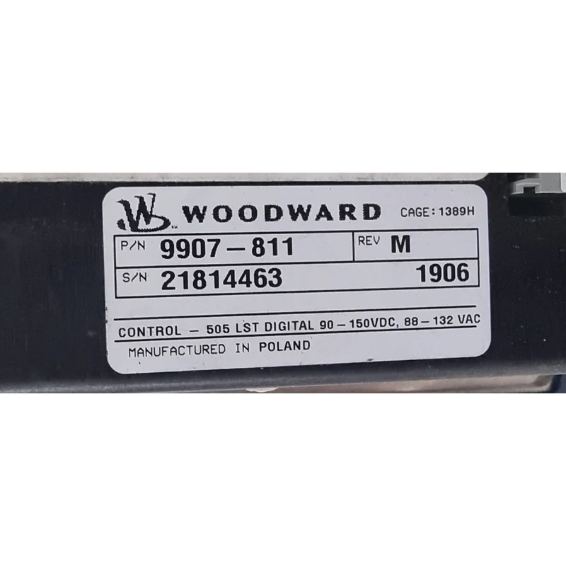 TECHNICAL SPECS FOR WOODWARD 505LST TURBINE CONTROL PART NUMBER 9907 811 REV M TECHNICAL SPECS FOR WOODWARD 505LST TURBINE CONTROL PART NUMBER 9907 811 REV M