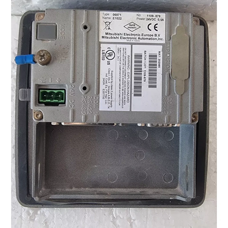 WHOLESALE MITSUBISHI ELECTRIC AUTOMATION E1022 TYPE 06871 OPERATOR TERMINAL HMI DISPLAY WHOLESALE MITSUBISHI ELECTRIC AUTOMATION E1022 TYPE 06871 OPERATOR TERMINAL HMI DISPLAY