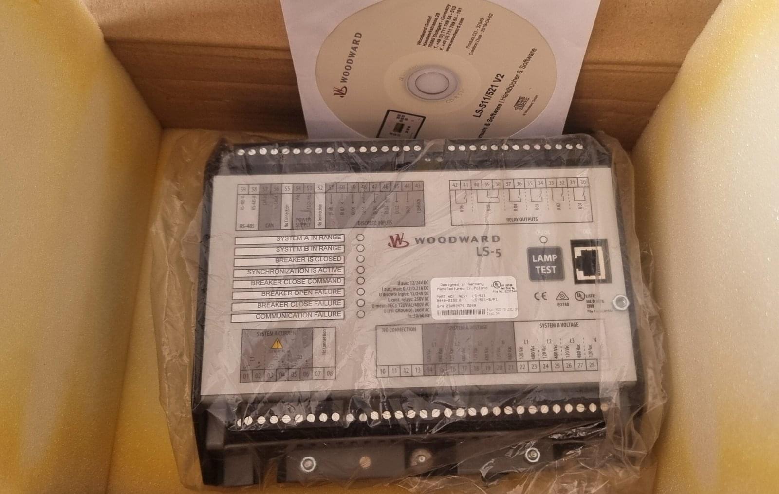 WOODWARD LS-5 CIRCUIT BREAKER CONTROL PROTECTION 8440-2512 REV B LS-511-5/P1